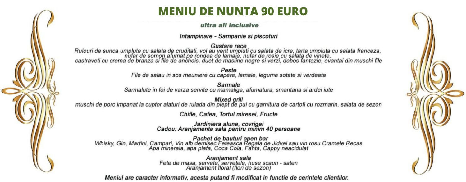 Meniuri de nuntă